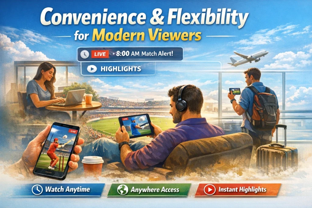 Watch cricket online on mobile phone anywhere anytime convenience and flexibility