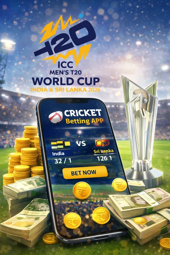 Live Cricket Betting App with ICC T20 World Cup 2026 Odds and Instant Bet Now Option