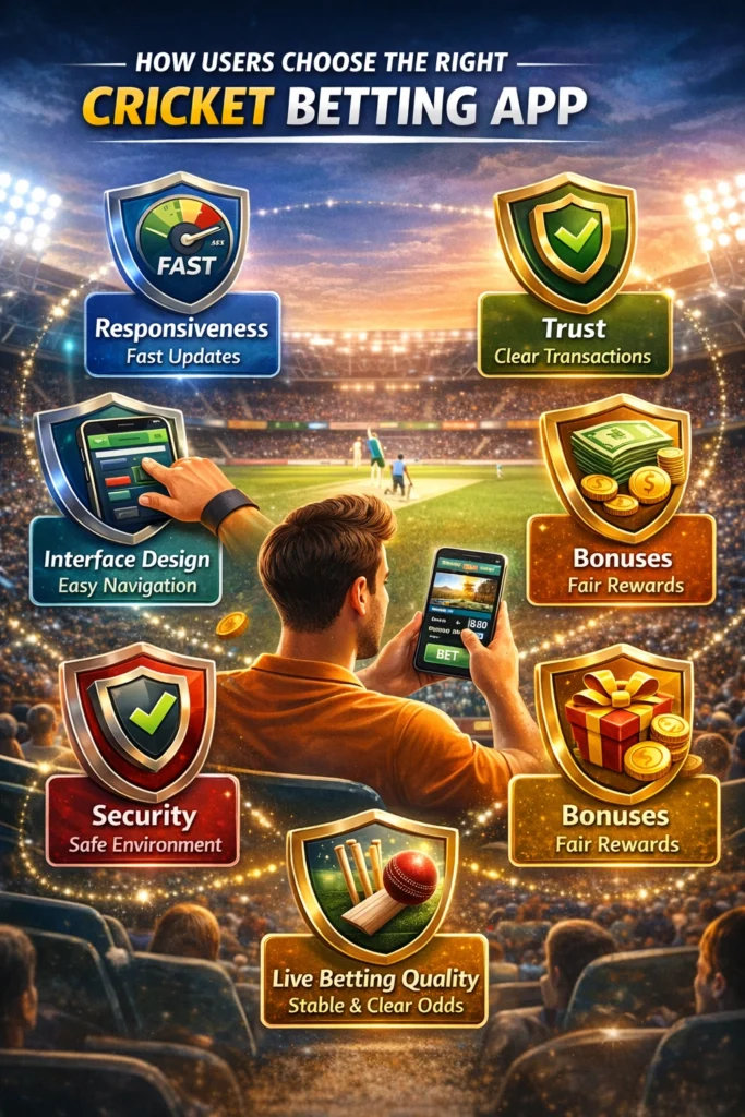 How users choose the right cricket betting app based on trust speed and withdrawals