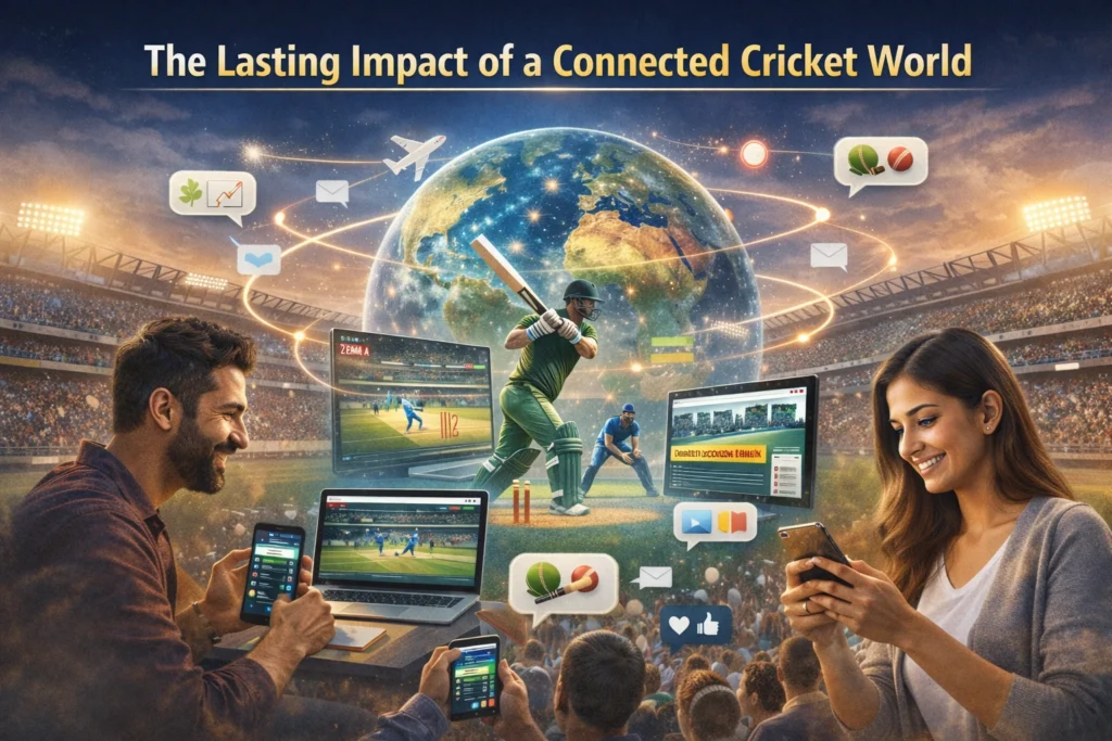The lasting impact of a connected cricket world digital fan engagement illustration