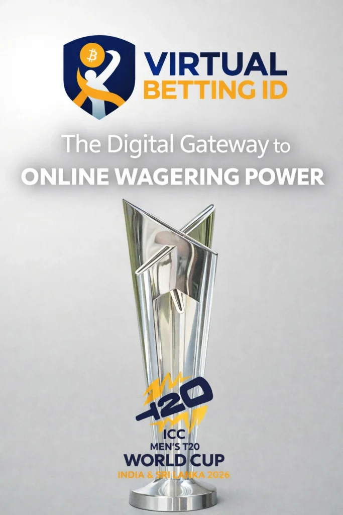 Virtual Betting ID digital promotional banner with logo and online wagering power tagline