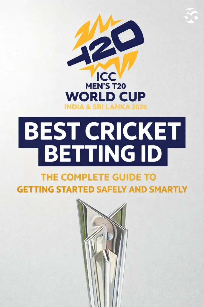 Best Cricket Betting ID guide with ICC Men's T20 World Cup 2026 trophy logo