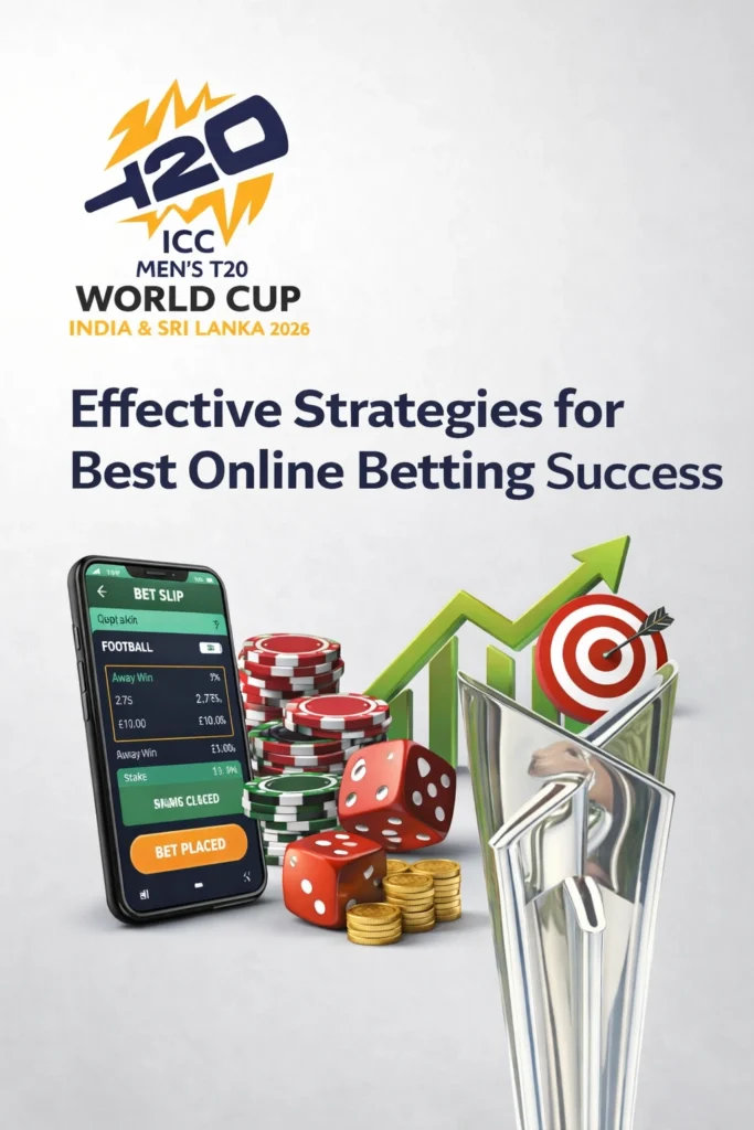 Effective strategies for best online betting success with ICC Mens T20 World Cup logo and betting elements