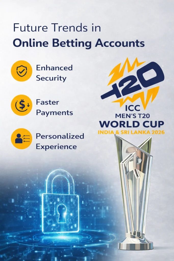Future trends in online betting accounts with ICC T20 World Cup 2026 logo