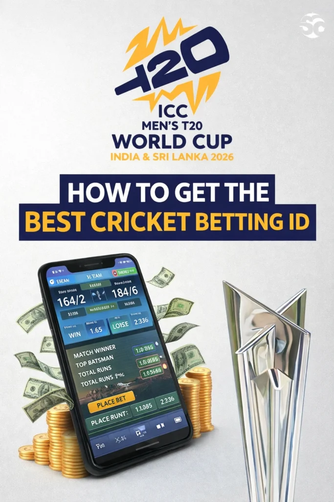 How to get the best cricket betting ID guide with ICC Men's T20 World Cup 2026 logo and betting mobile app