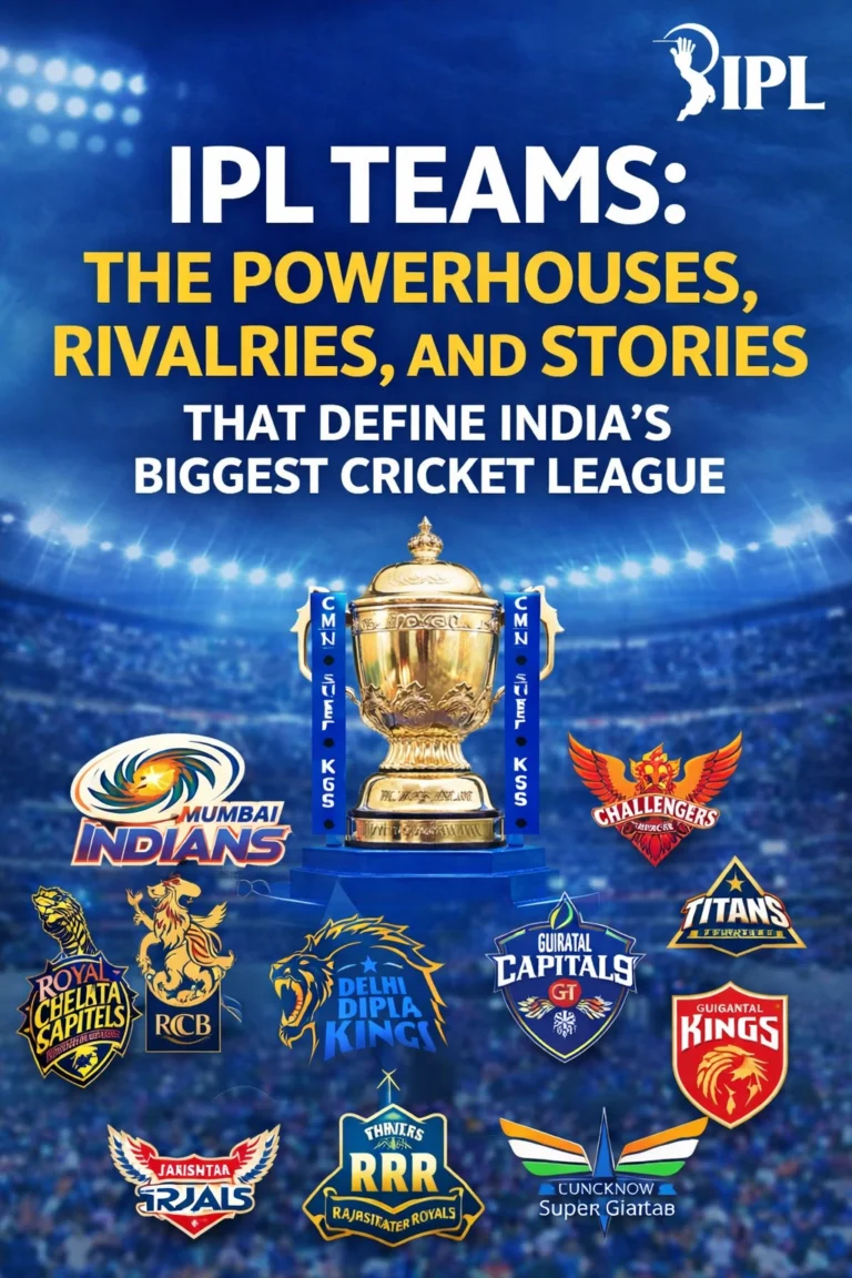 IPL Teams: The Powerhouses, Rivalries, and Stories That Define India’s Biggest Cricket League