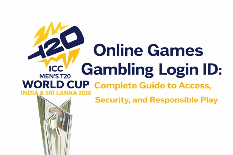 Online Games Gambling Login ID: Complete Guide to Access, Security, and Responsible Play