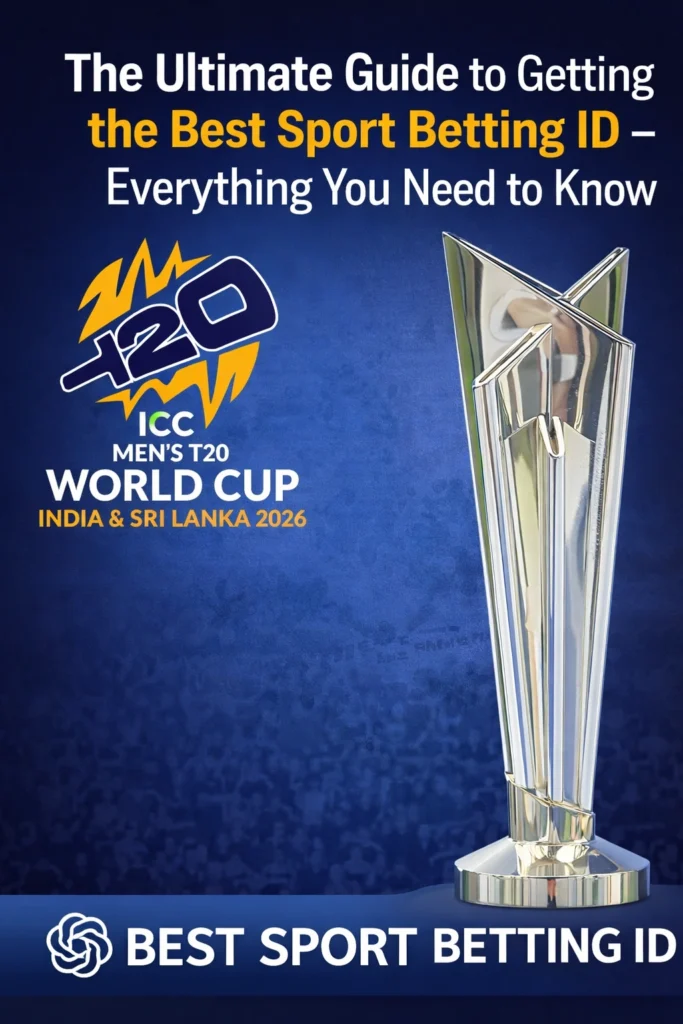 Best Sport Betting ID guide with ICC Men’s T20 World Cup 2026 trophy and logo