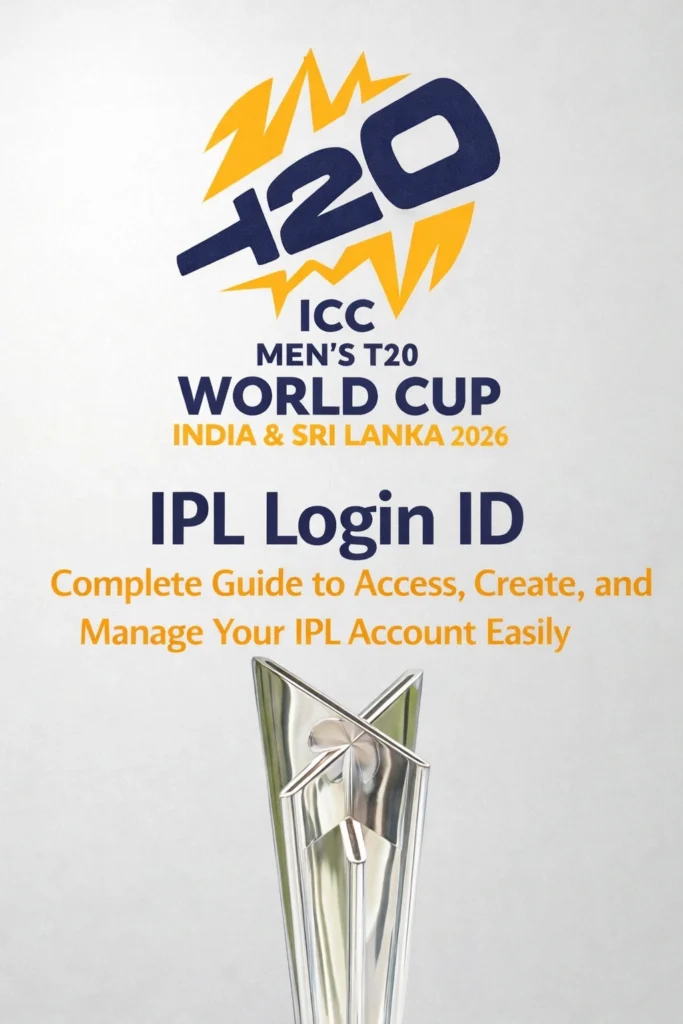 IPL Login ID complete guide to access create and manage IPL account easily with IPL trophy and logo