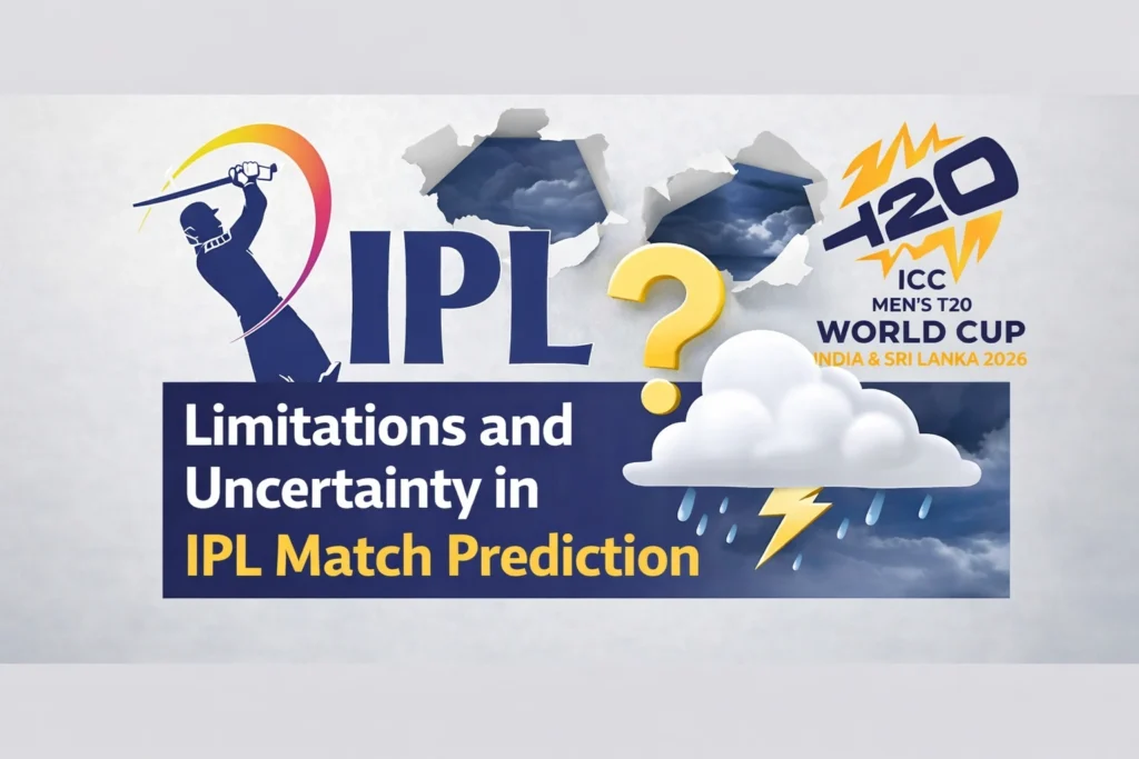 Limitations and uncertainty in IPL Match Prediction with cricket visuals and unpredictable match elements
